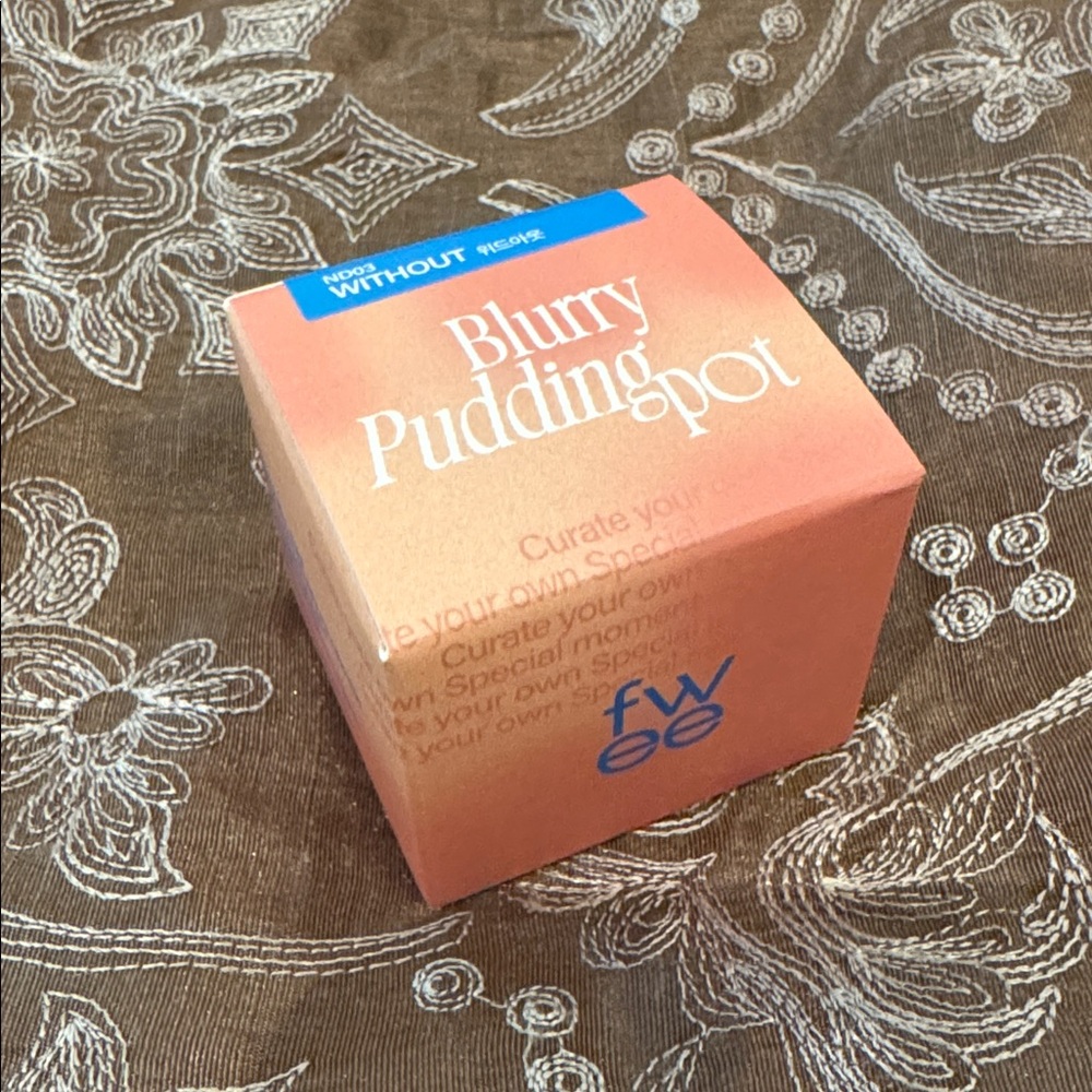 FWEE LIP & Cheek Blurry Pudding Pot SHADE ND03 WITHOUT Korean all in one